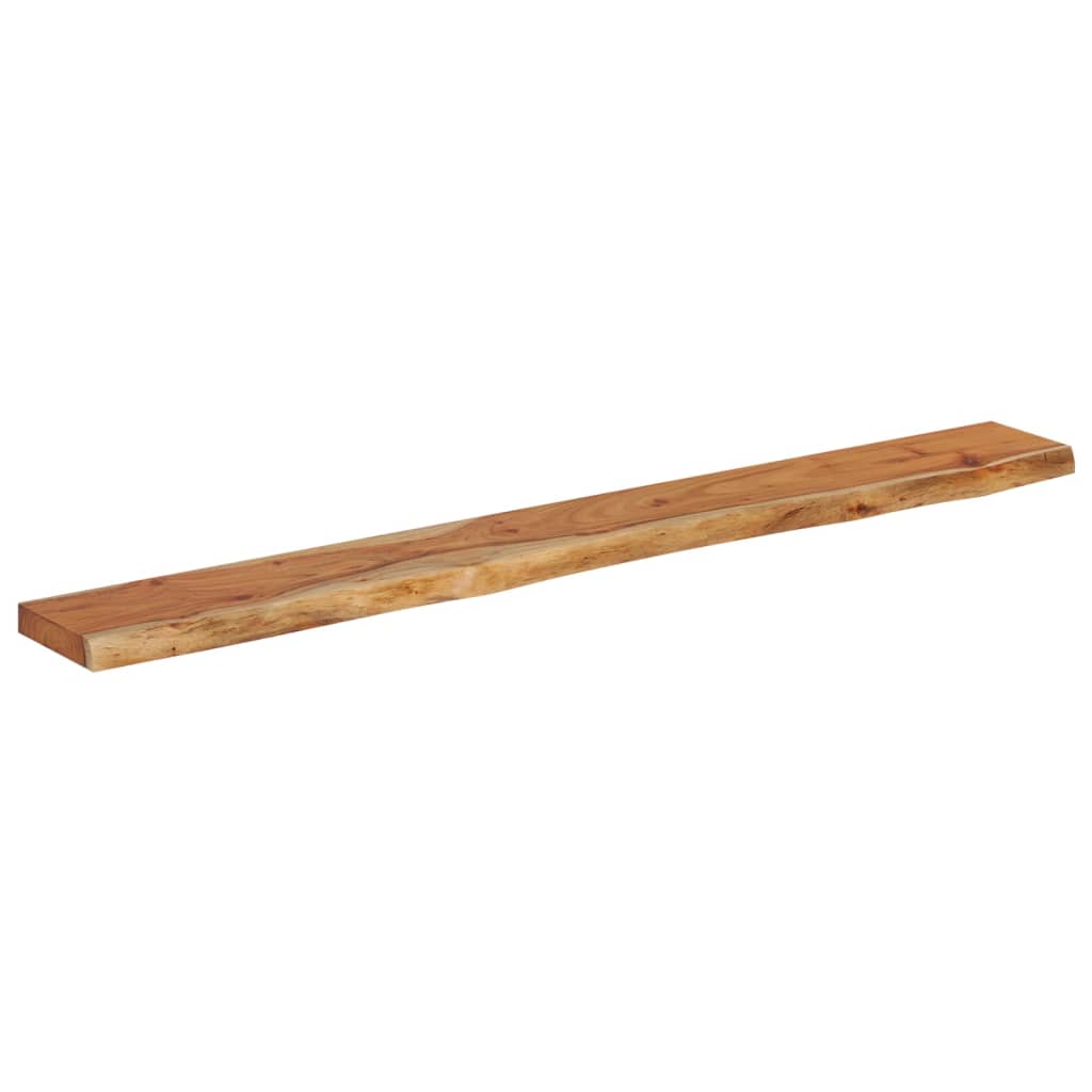 Étagère murale | Étagère flottante | Étagère suspendue rectangulaire massif acacia bordure assortie CFW239310 - 3