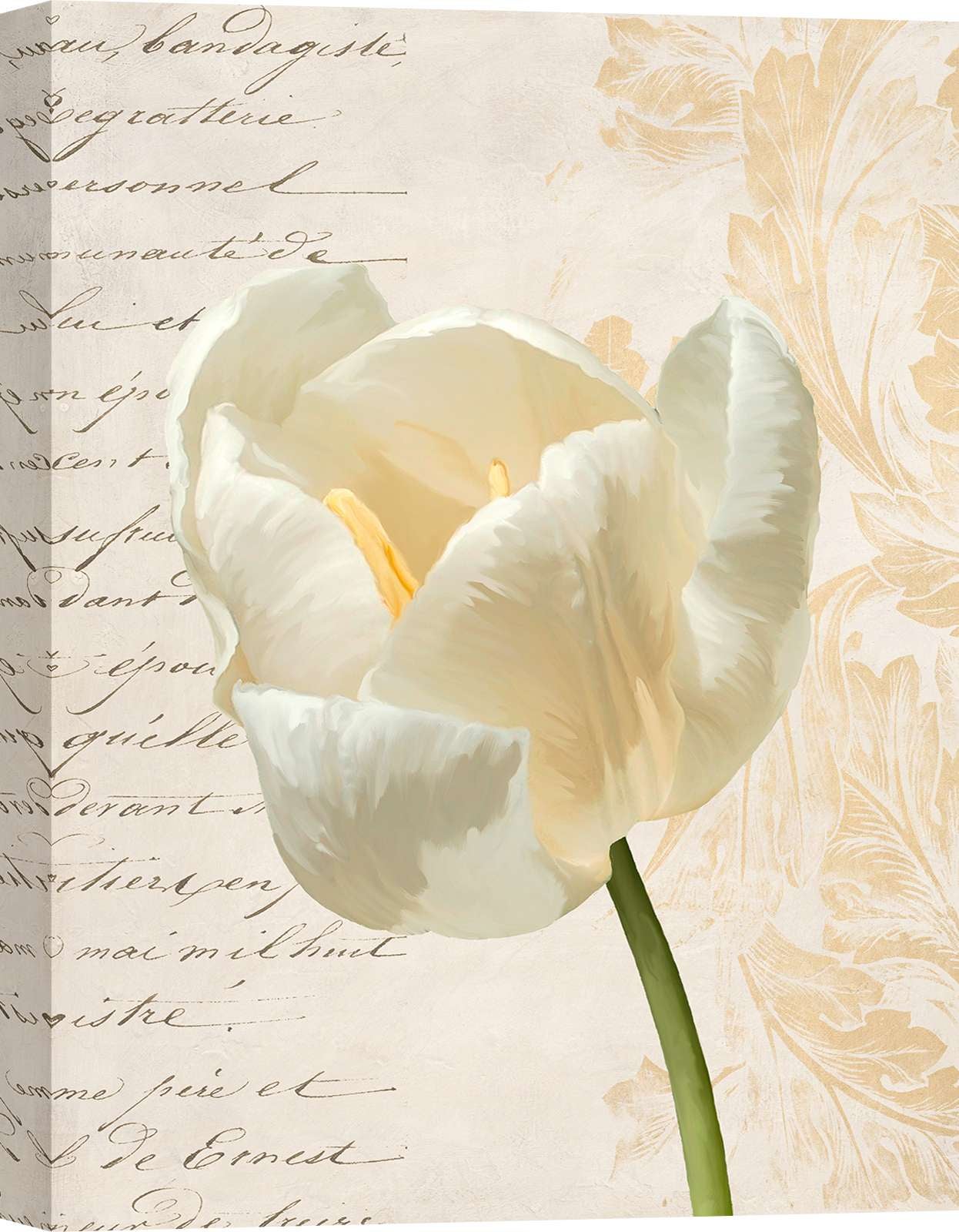 Affiche Murale Abstraite Fleurs Et Plantes - Impression Sur Toile 60x80 Cm, 2 Pièces, Sans Cadre - 5