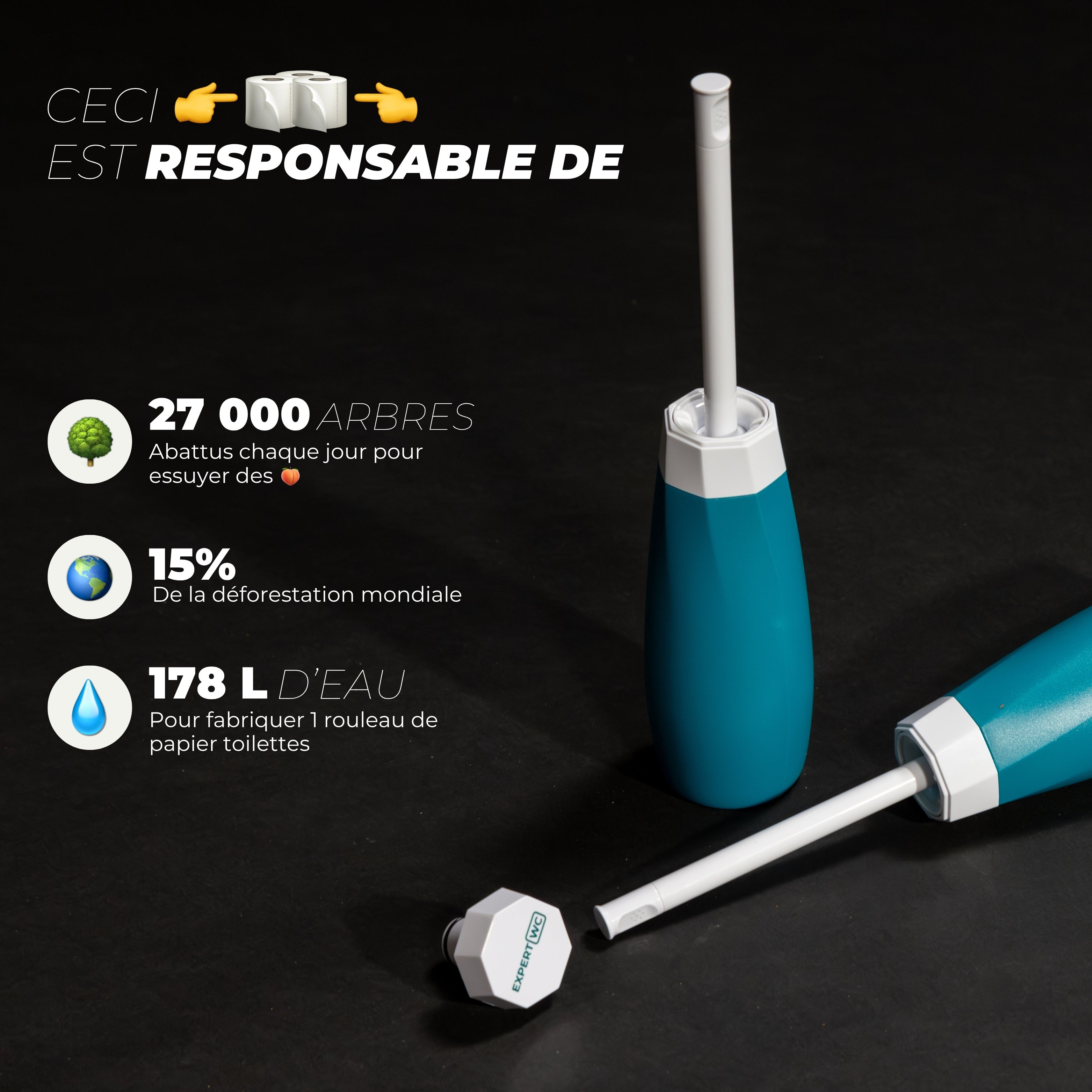 Bidet Portable pour Toilette Intime avec deux embouts ajustables - Marque Française - 400 ml - Douchette de Voyage et Post-accouchement - 7