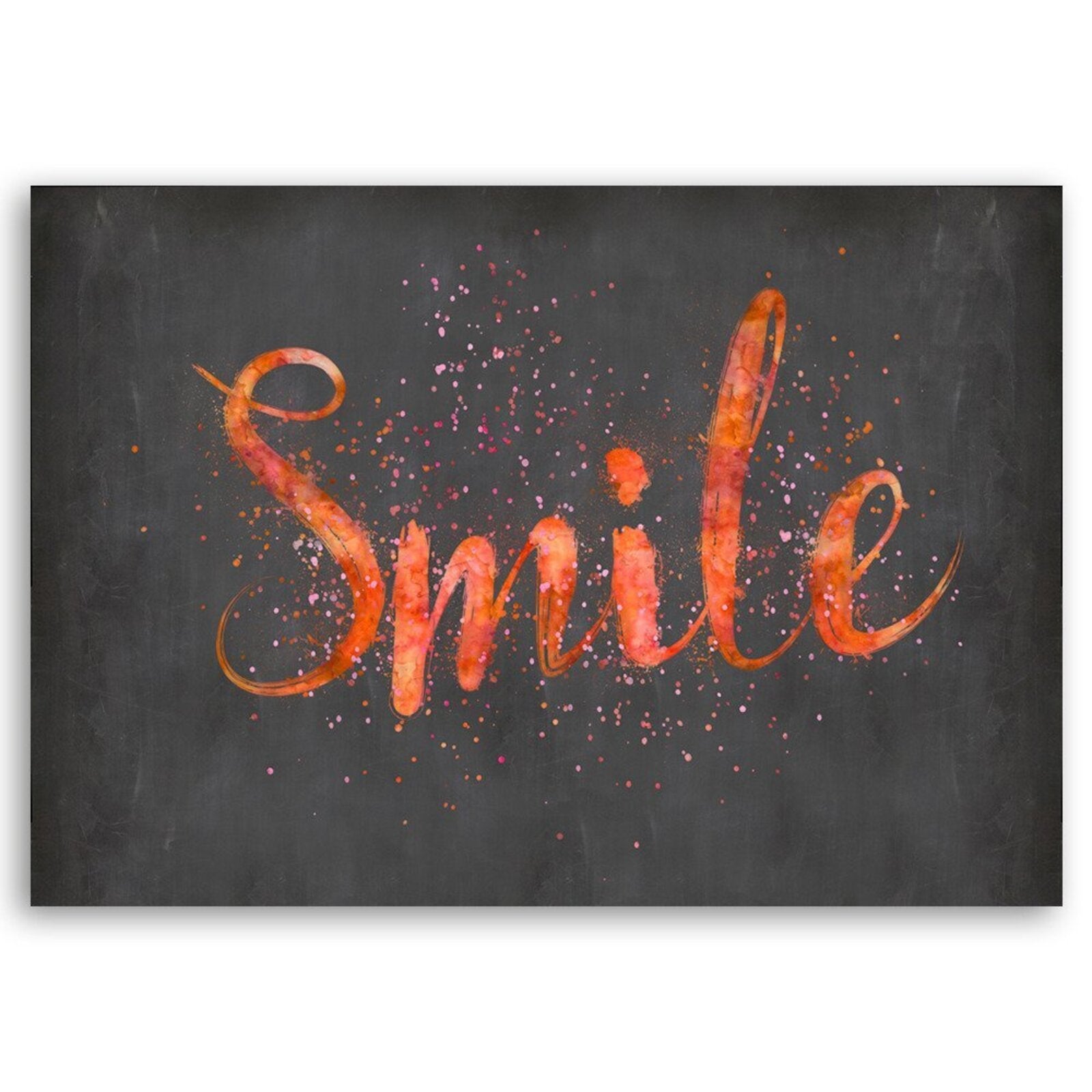 Tableau sourire de bois - 60 x 40 cm - 2