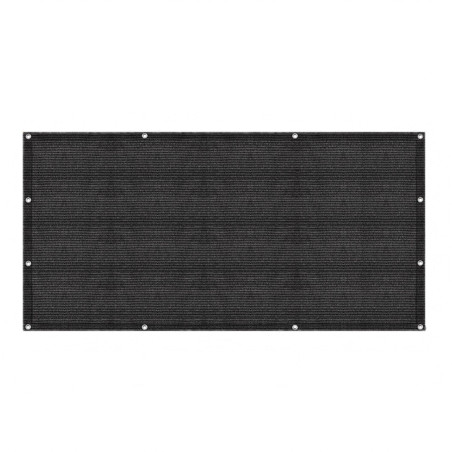 Dywanik campingowy 200x200 cm HDPE PEHD Czarny Odporny na plamy do campingu miejskiego