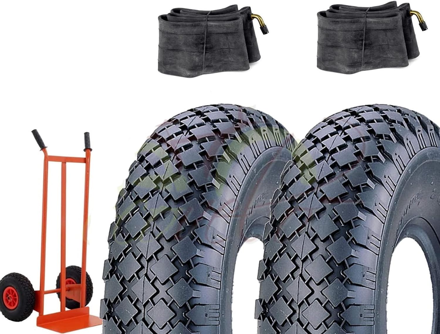 Neumáticos 3.00-4 Con Manguera Para Mini Quad, Scooter Y Mini Triciclo - Juego De Ruedas De Repuesto De 3.00x4, Compatibles Con 4 ZOOL