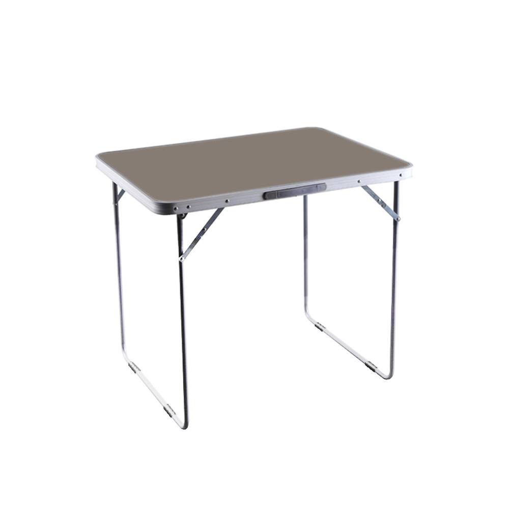 Mesa plegable multifuncional de acero para camping y playa con diseño moderno, fácil transporte y asa - marbueno