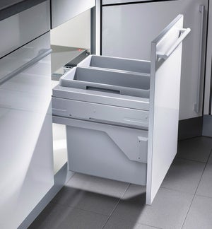 Poubelle Tri Selectif Poubelle Encastrable Sous évier Homra 40L - Double Compartiment 2x20L Pour Tri Sélectif | Coulissante Pour Meubles à Partir De 40cm Poubelle Coulissante Double Compartiment