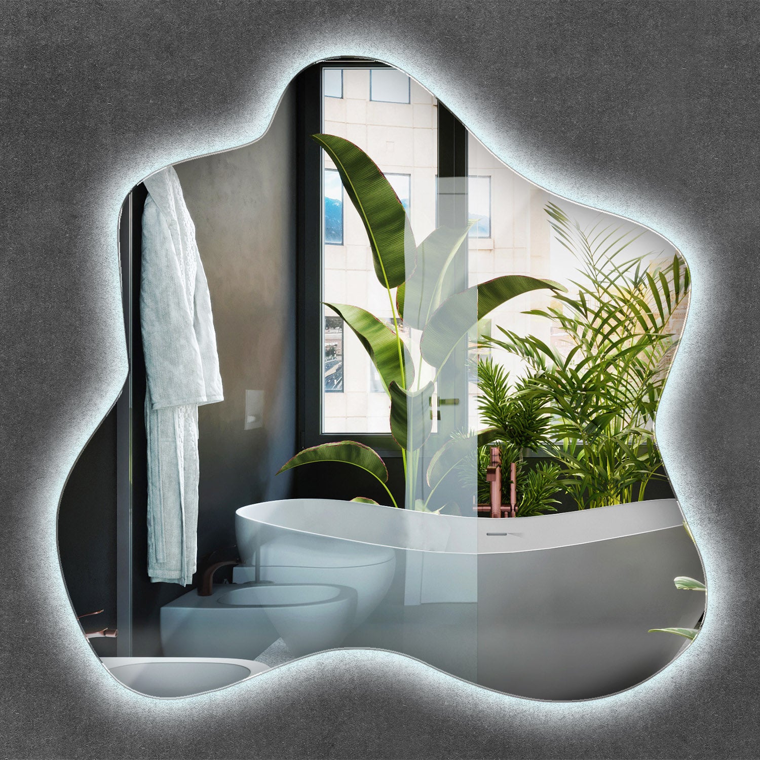 Atmosphera - "Espejo Orgánico Bisauté ""Aidan""" - Leroy Merlin