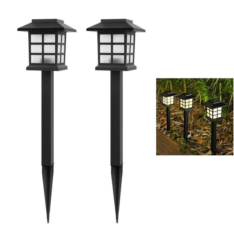 Zewnętrzne lampy solarne, zestaw 2 wodoodpornych zewnętrznych lamp solarnych LED, lampy solarne do ogrodu (ciepłe światło)