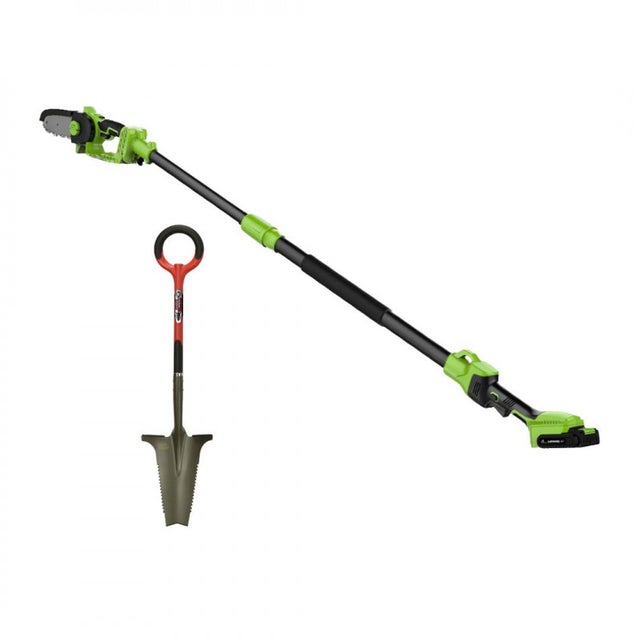 Motosega 2in1 + RootSlayer PACK - VENTEO - Motosega elettrica - Manico telescopico - Attrezzi da giardino multifunzionali