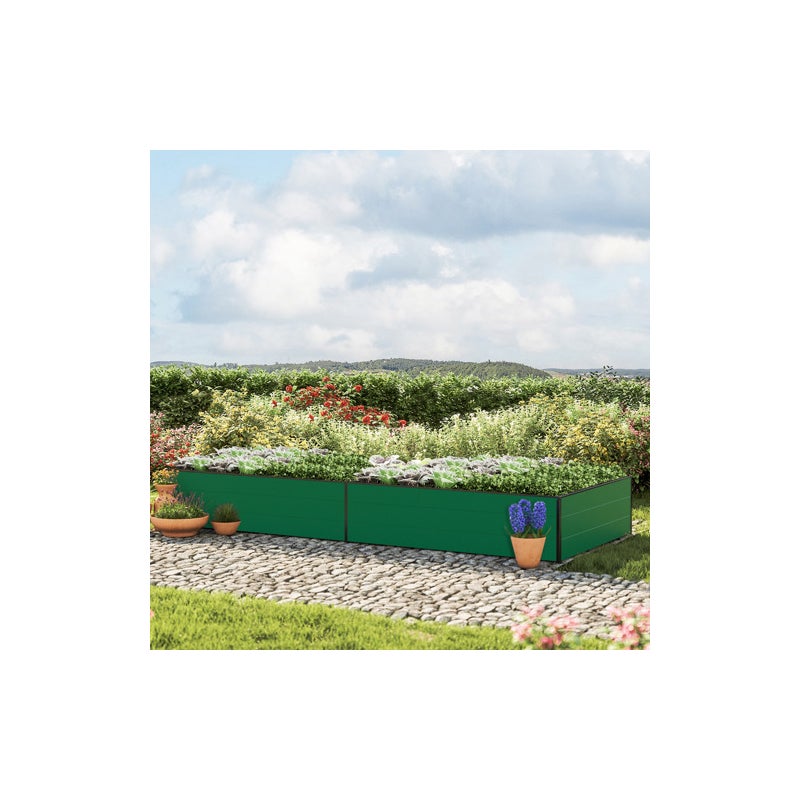119 x 297 x 39 cm Grzadka podwyzszona, zielony