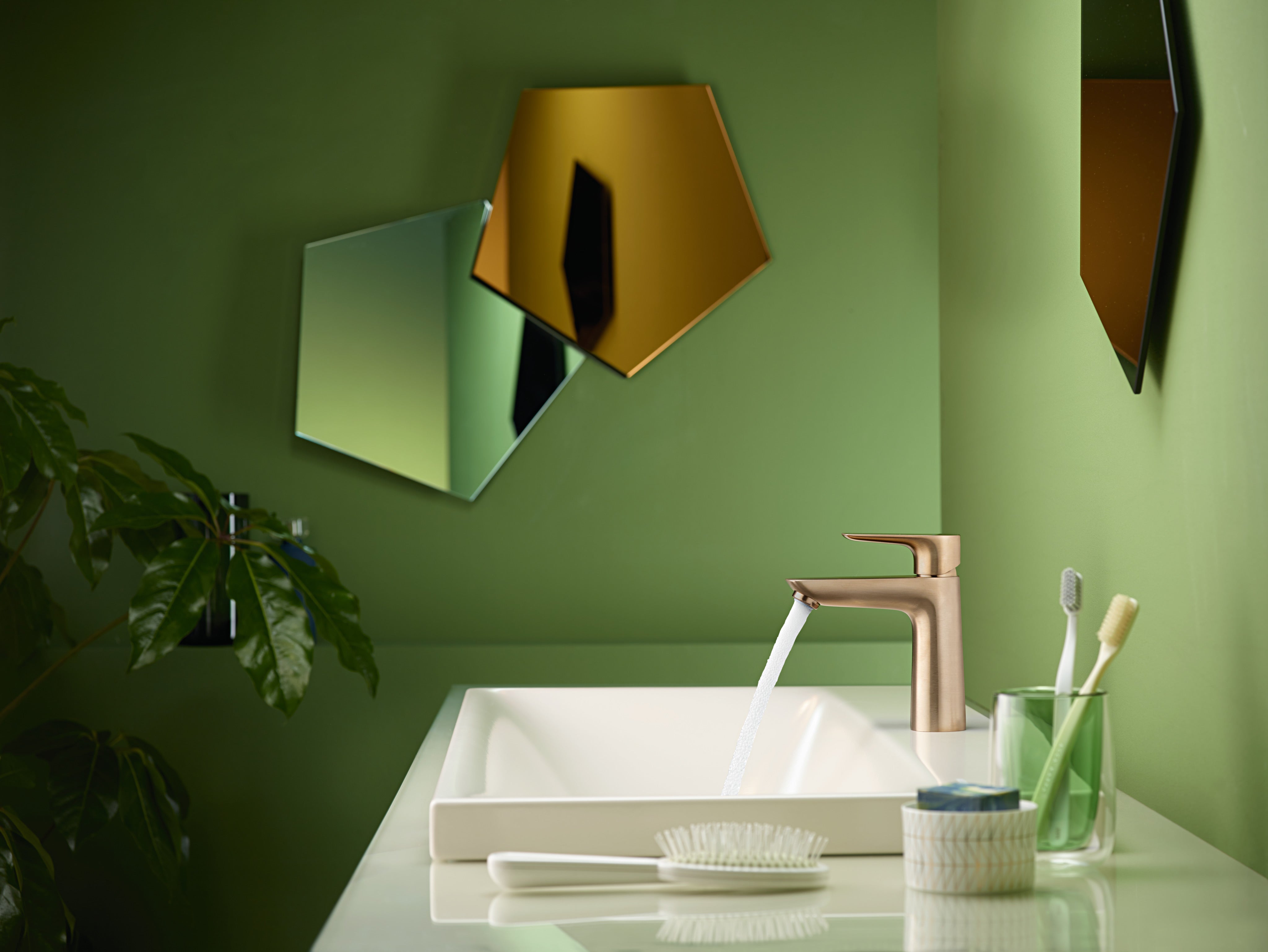 HANSGROHE Mitigeur de lavabo Talis E 110 avec tirette et vidage bronze brossé - 7