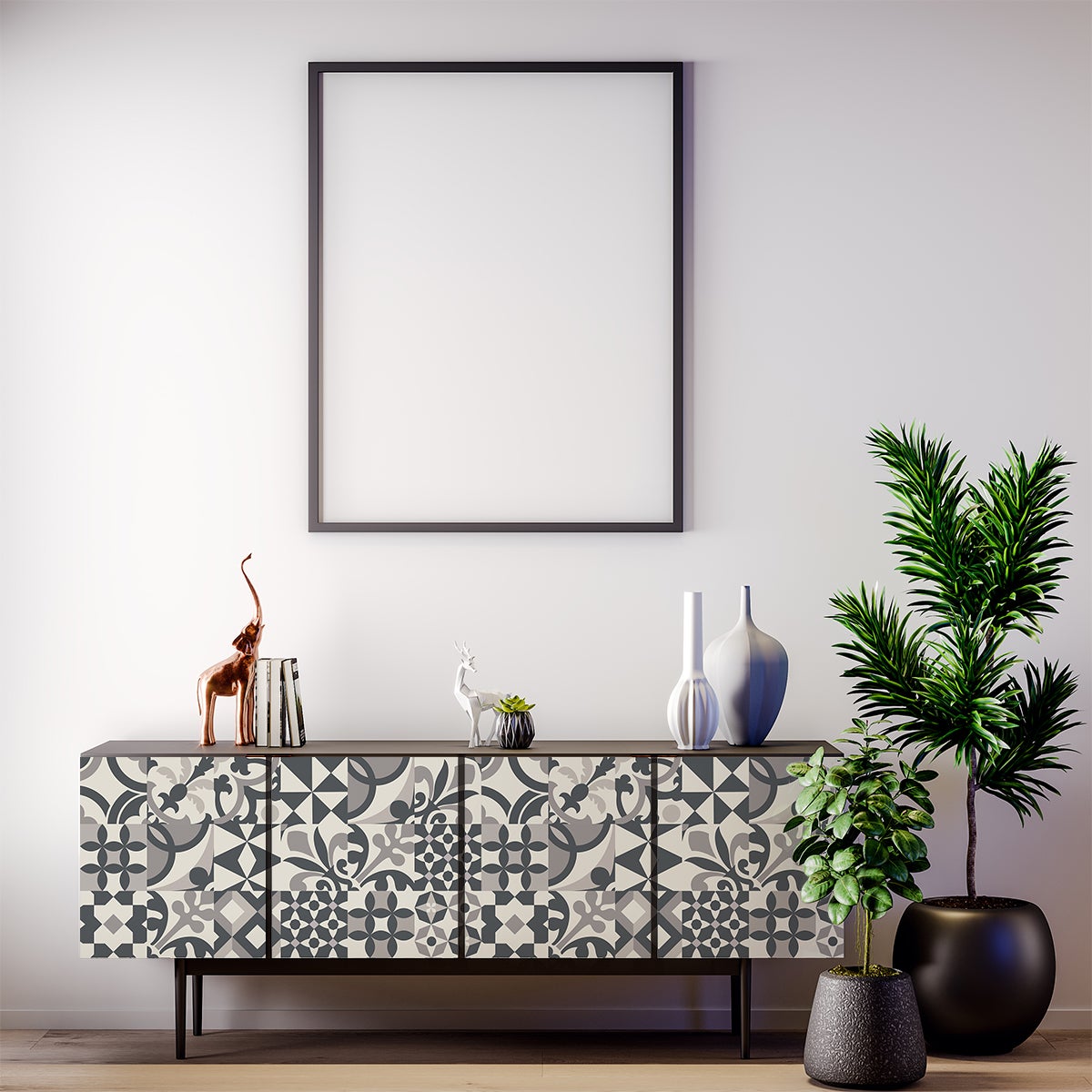 30 vinilos baldosa de cemento muebles piana - adhesivo de pared - revestimiento sticker mural decorativo - 30stickers10x10cm