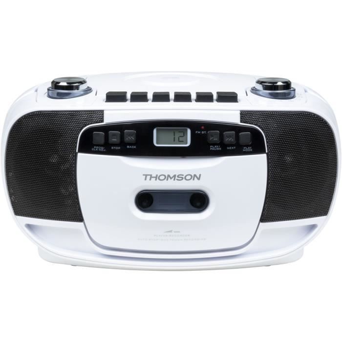 Boombox Portatile Con Lettore CD, USB, Radio FM E AUX - Nero, Alimentazione A Batteria O Rete - Foto 6