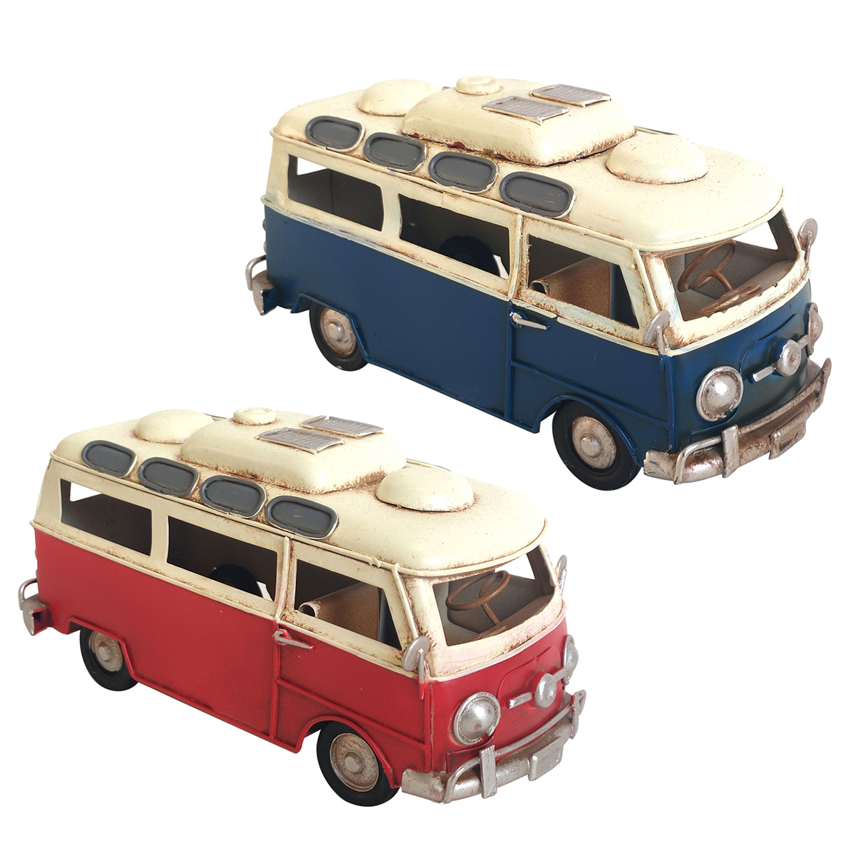 Origen home decor furgoneta 2 u vehiculos | modelismo vehículos terrestres multicolor - 9x17x7cm