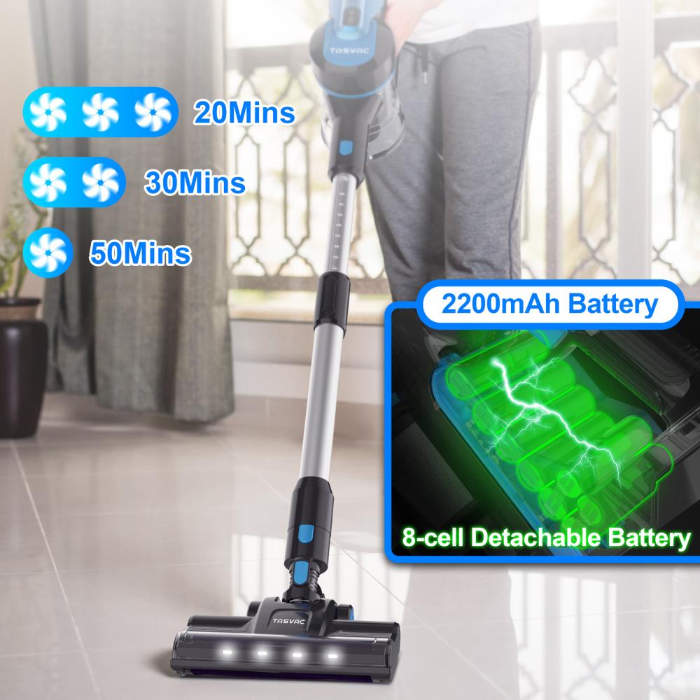 Aspirapolvere Senza Fili Con Batteria Rimovibile – Potenza 45kPa, Autonomia 50min, Filtro 6 Strati, Tubo Pieghevole