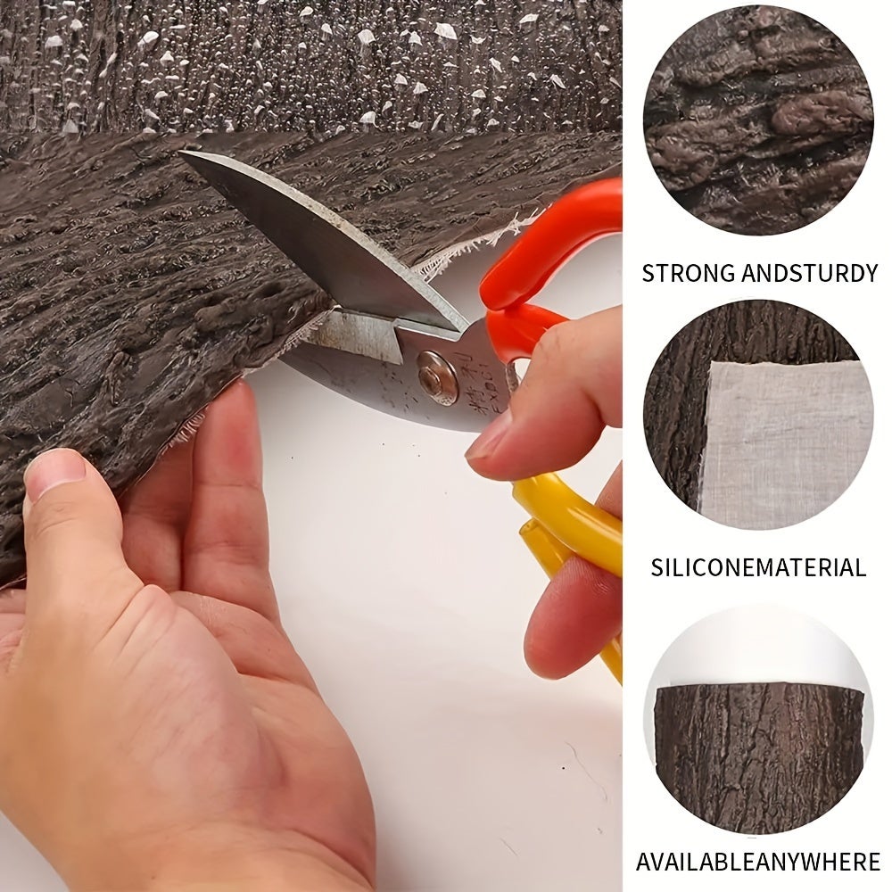 Stickers Muraux Multifonctionnels En Écorce Artificielle Pour La Décoration Murale Et Le Revêtement De Tuyaux, La Décoration D'intérieur-100*50cm - 5