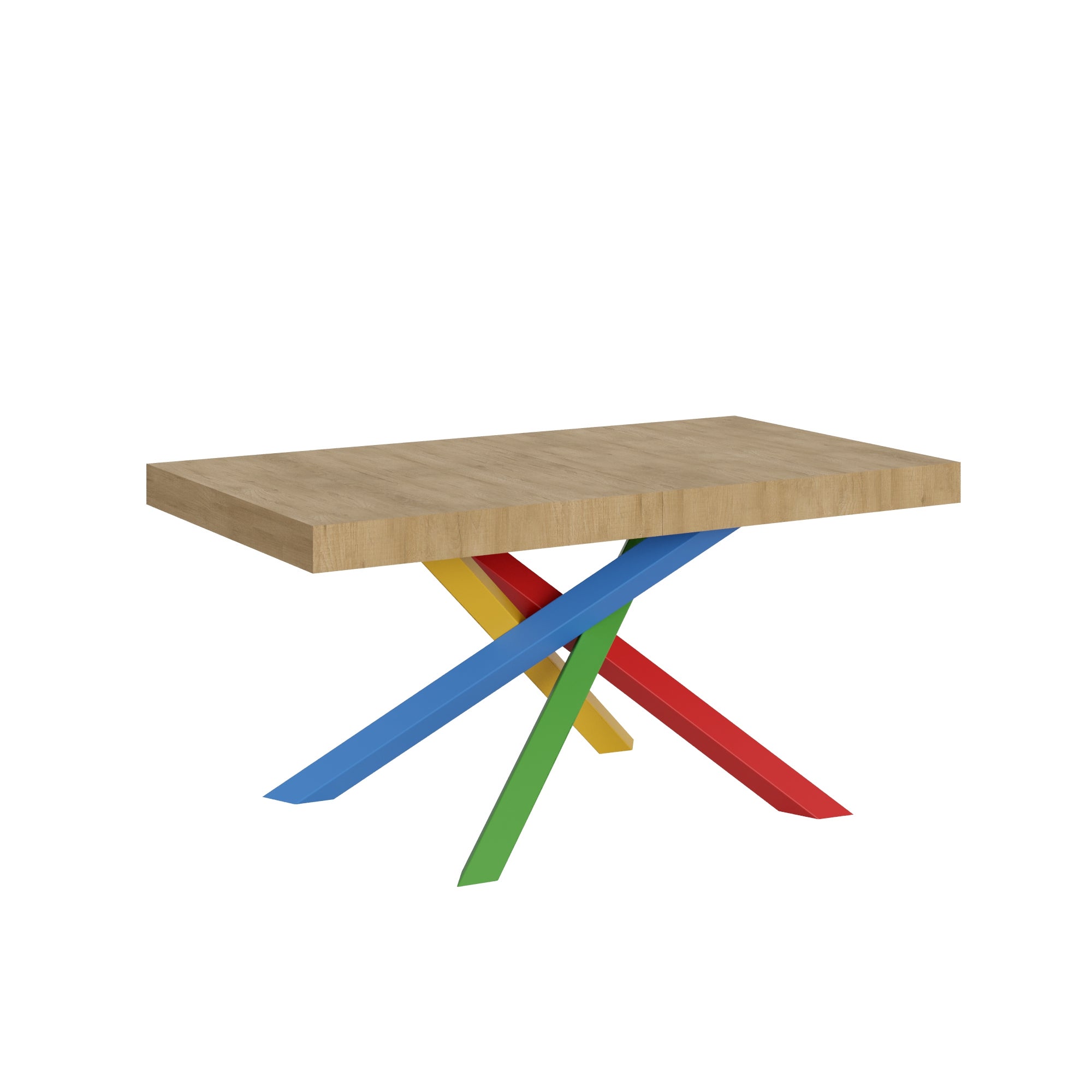 Stół rozkładany 90x160/264 cm Volantis rama dębowa naturalna 4/B