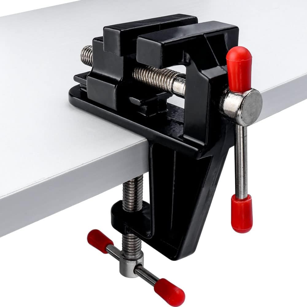 Mini torno universal de 35 mm, mordente ajustável, para artesanato e modelagem - 5