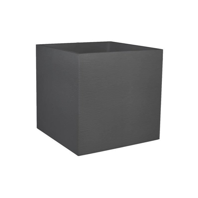 Jardiniera EDA-Plastique Graphit odporna na warunki atmosferyczne i podwójna ścianka