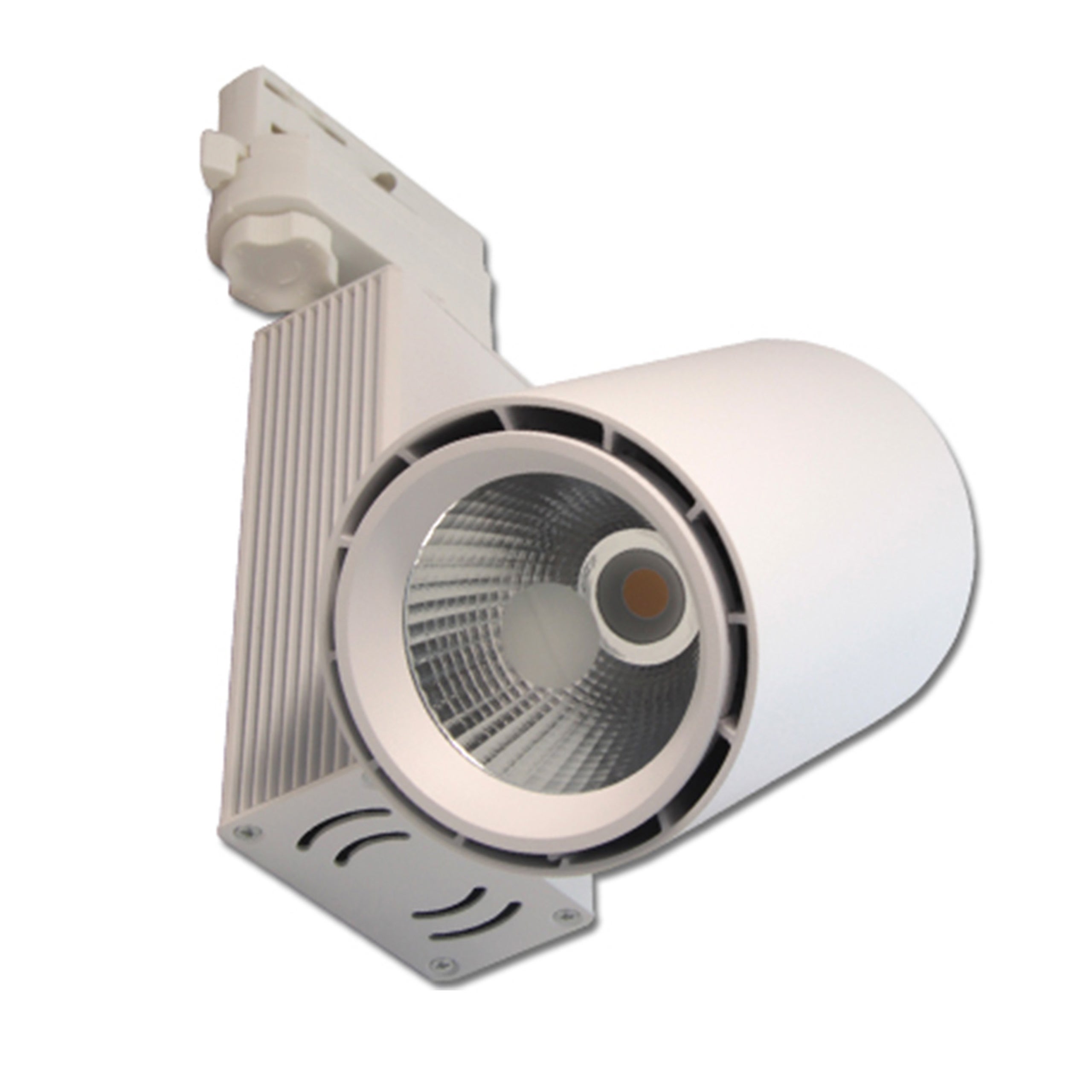 Reflektor LED szynowy 3-fazowy Oro 30W 4000K 24 stopnie lampa do szyn regulowany spot biały MasterLED