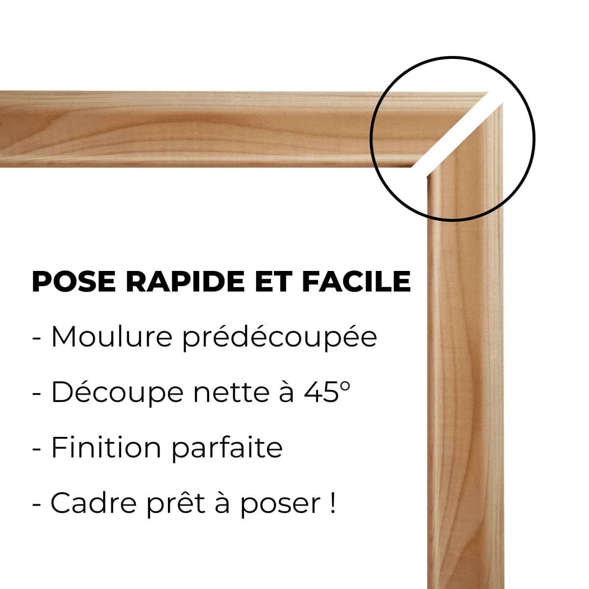 Kit de Moulures Murales Classiques en Bois FSC - Installation Facile, Longueur 180-300cm - 2