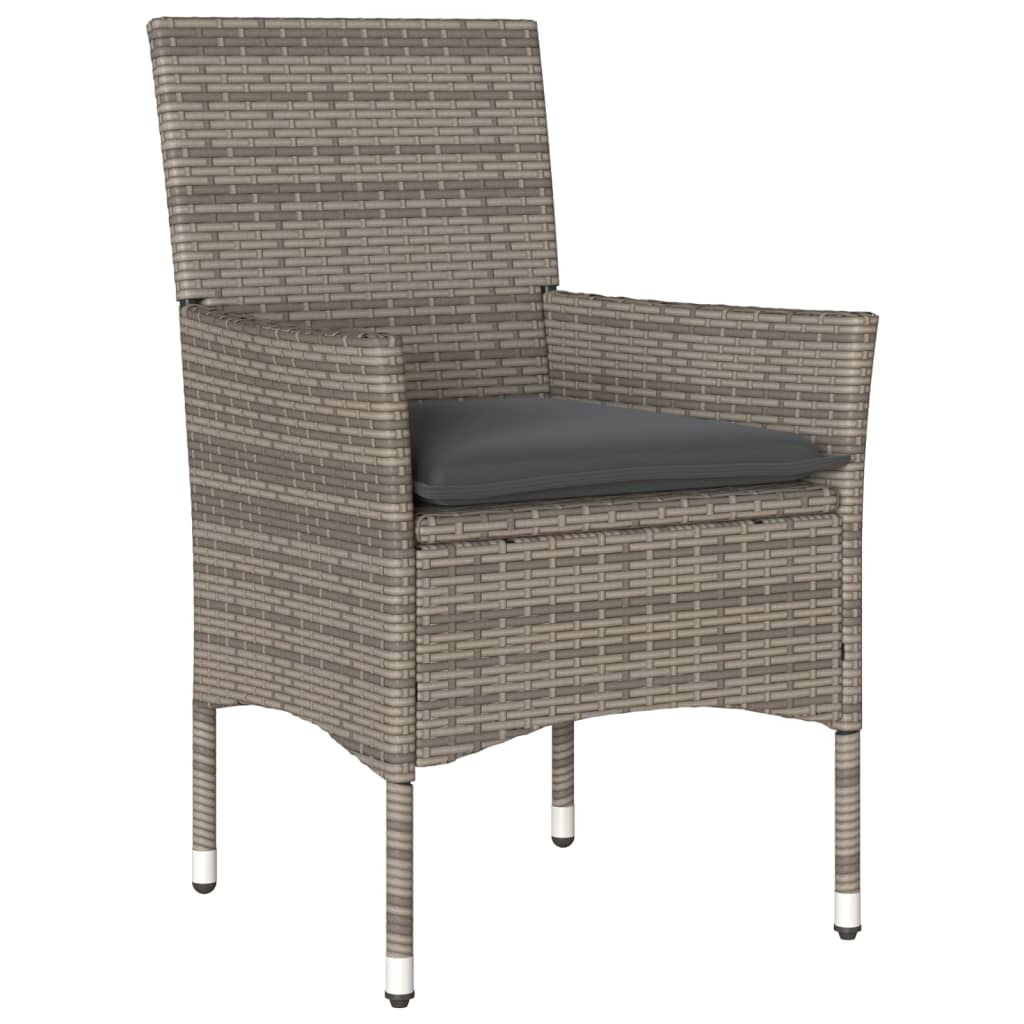 Salon bas de jardin en Rattan synthétique Gris 2 personnes - 4