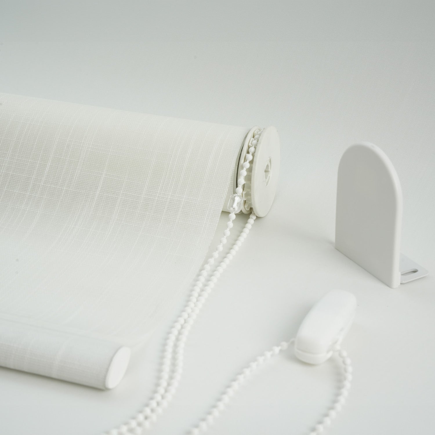 Estor Enrollable Translúcido Decorativo Con Textura Color Blanco 90x150 - 2