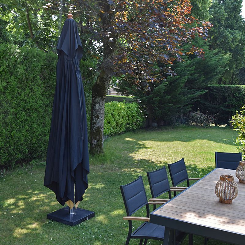 Parasol droit noir 4x3 m Pegasia - 7