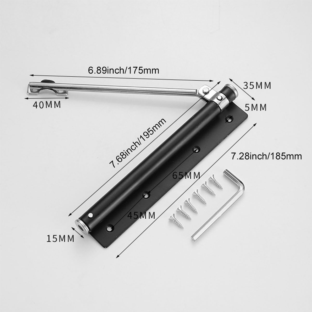 Porte Closers, Ferme Porte Automatique, Ferme Porte à Ressort, Ferme Porte en Acier Inoxydable, Réglable Ferme Portes Avec Vis - 2