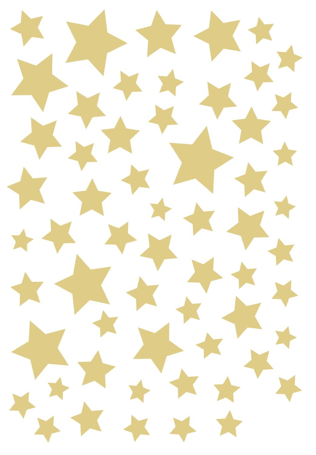 Mural decorativo autoadhesivo cielo estrellado amarillo - 33 cm x 47,5 cm - estahome