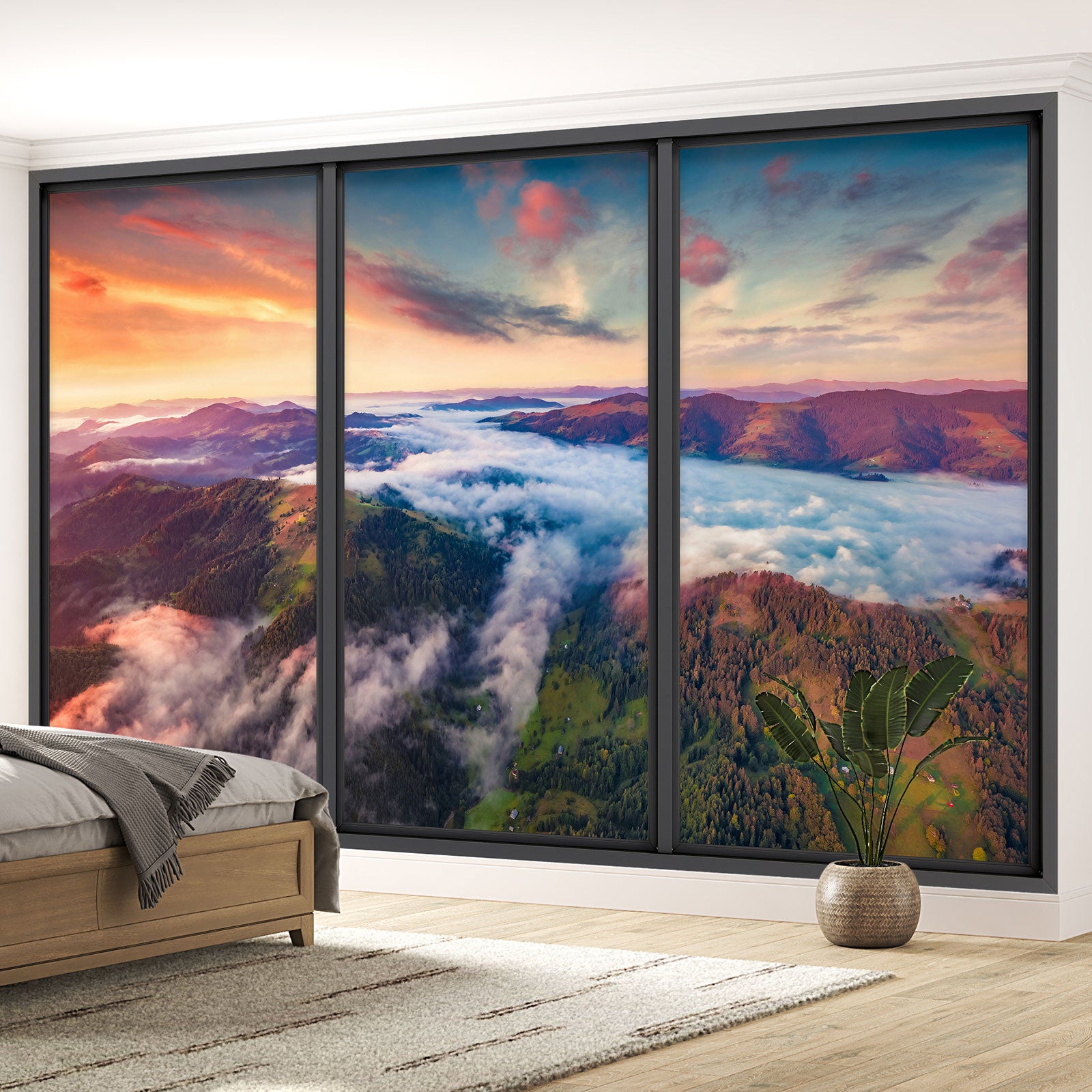 Tableau panorama du mont blanc - 80x30cm - Leroy Merlin