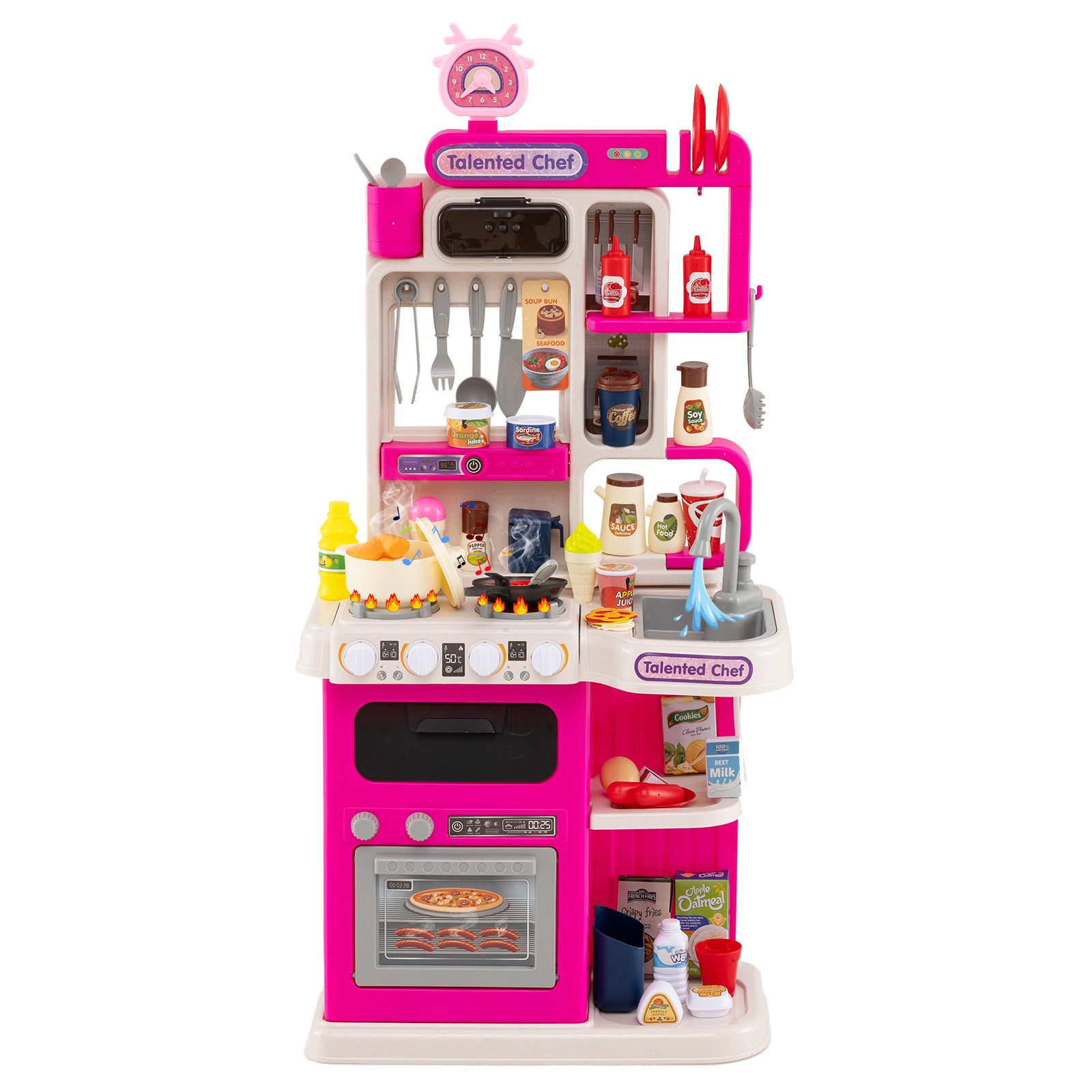 Barbecue Jouet Enfant Avec Aliments Changeant De Couleur - Sons, Lumières, Vapeur - Cuisine Interactive Sur Roues