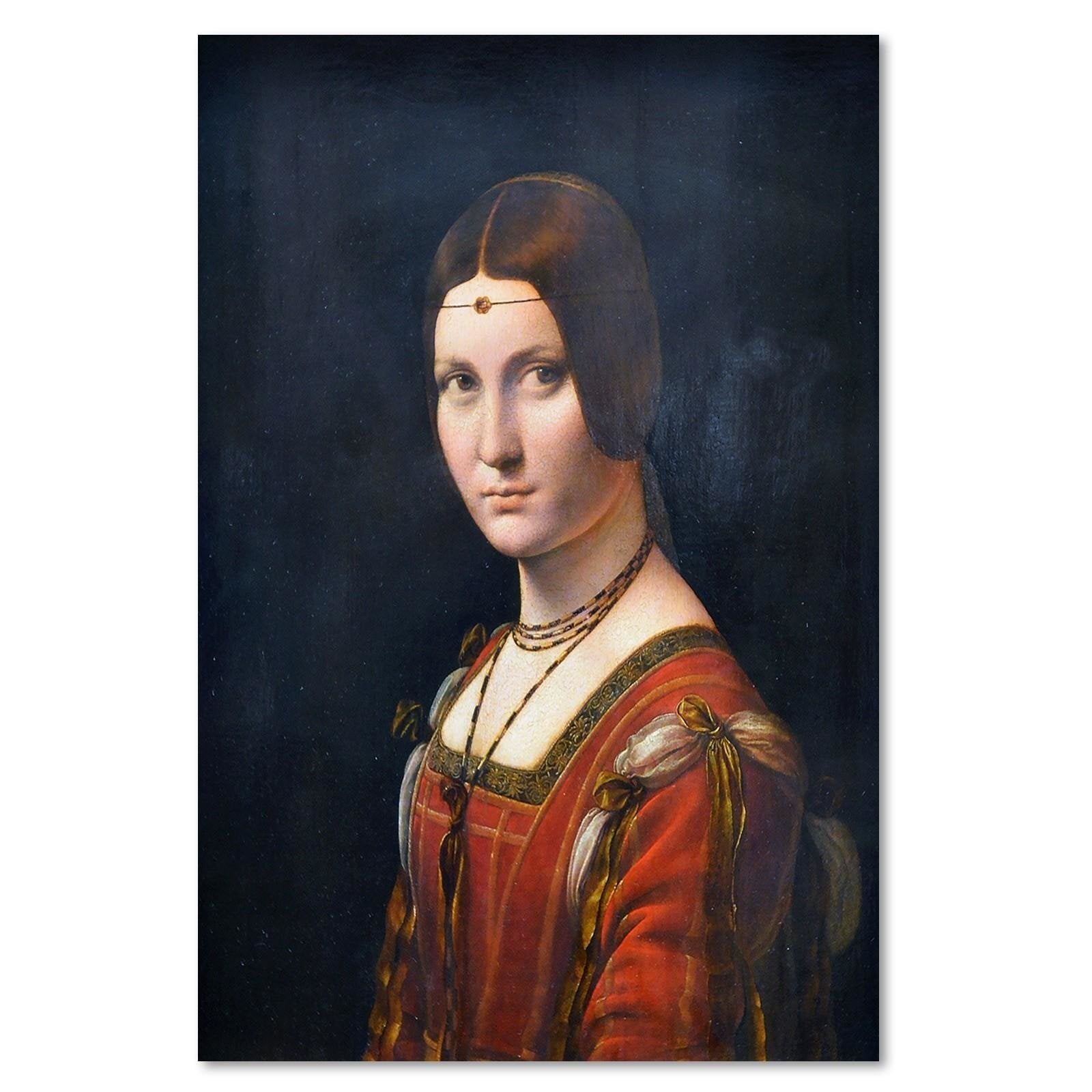 Obraz na płótnie, La Belle Feronierre - Da Vinci reprodukcja 40x60