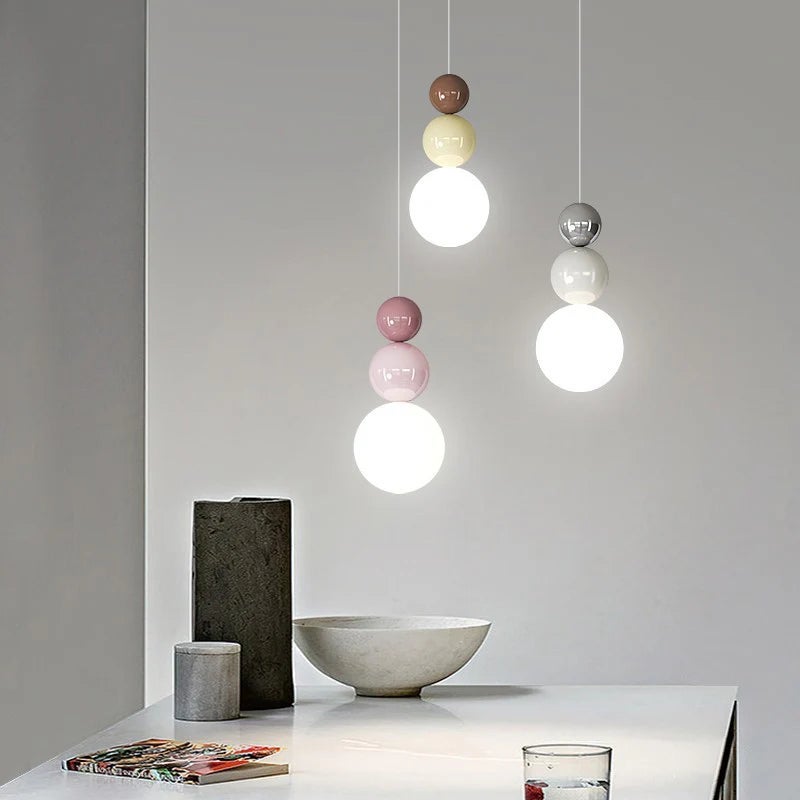 Lampa sufitowa do montażu podtynkowego w stylu nordyckim - nowoczesna lampa wisząca z trójkolorowym oświetleniem LED do sypialni i jadalni (żółty) - 9