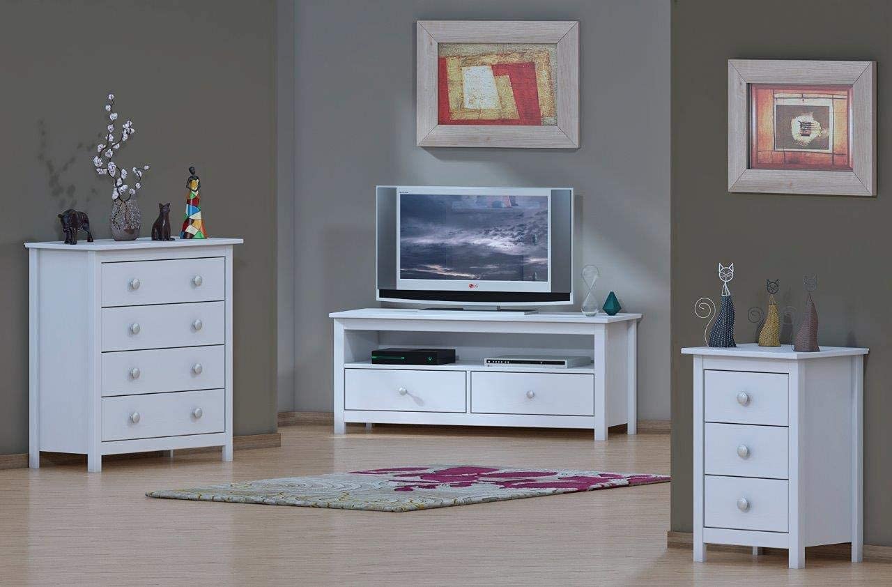 placard à chaussures , 2 portes tabac blanc pin massif , couleur blanc translucide bois, mesure 80X110X23 (hauteur-largeur-profondeur) - 3