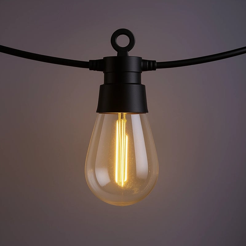 Girlanda solarna Zirc czarno-przezroczysty LED 3.6W 2700K 35lm wym: 9,5 x 650 x 4,5 cm tworzywo sztuczne Rabalux