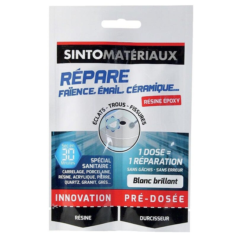Sintomaterials SINTO Colla epossidica per riparazioni, 30g Bianco - 2