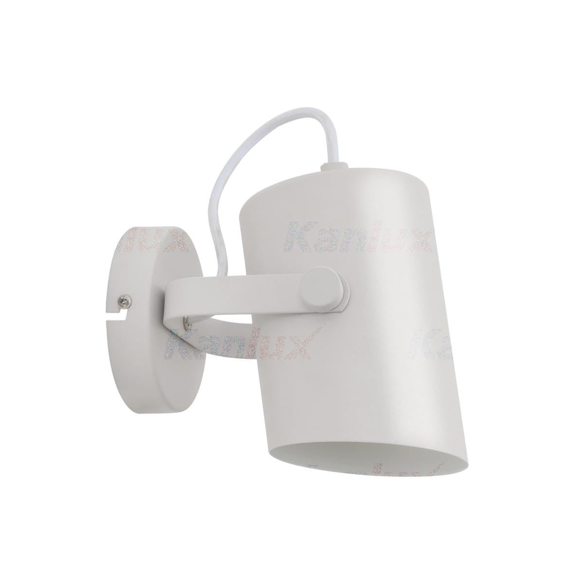 Kinkiet LARATA biały 1xE27x5W metal wym:15x11x16,5cm IP20 Kanlux