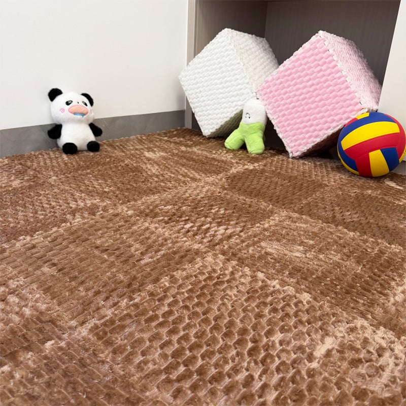 10 tapis de jeu en mousse, 30*30*1CM, tapis entrelacé en peluche, antidérapant et sûr avec