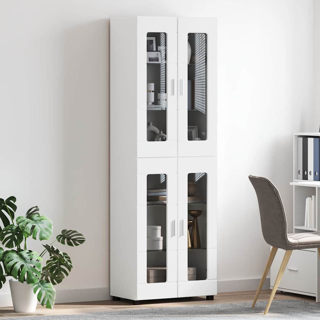 Armoire Haut de rangement - Armoire De Chambre Blanc 60 x 35 x 182 cm Bois d'ingénierie - 4