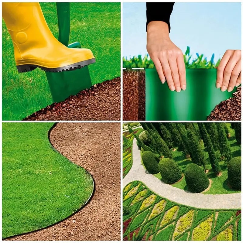 1 rouleau de bordure de jardin, clôture de bordure paysagère, bordure décorative pour plantes et fleurs, accessoires de jardin extérieur, 15 x 900 cm - 9