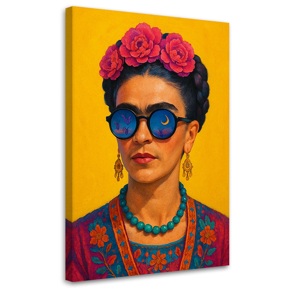 Obraz nowoczesny, Frida Kahlo Portret Kobiety Pop Art 70x100