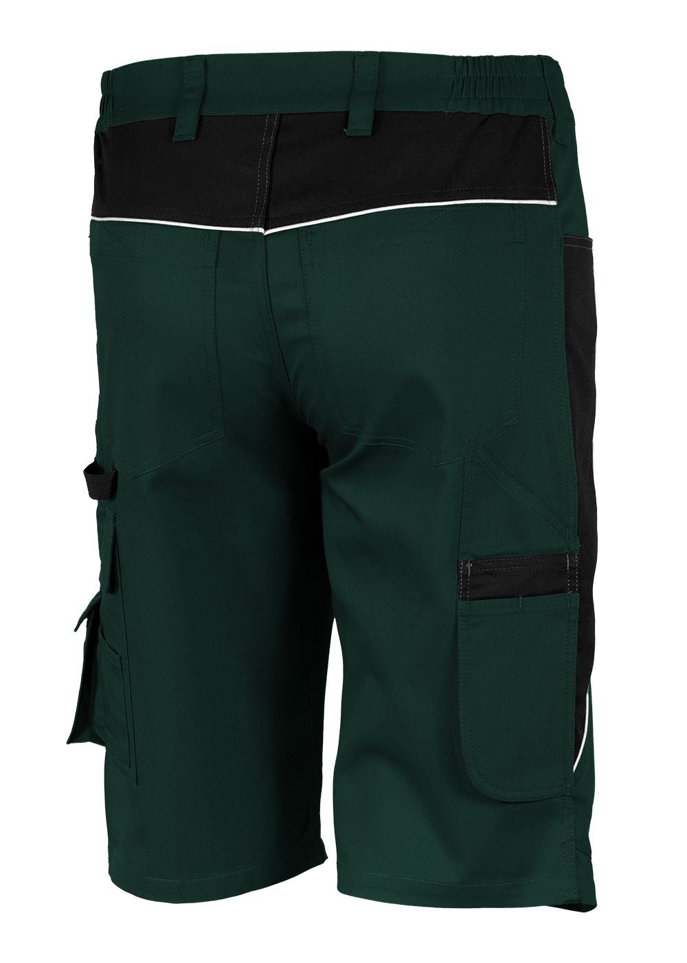Qualitex - PROfessionals Shorts résistant en tissu renforcé de fibres - vert/noir - size 52 - Unisex - Pantalon de travail court á 10 poche - 2