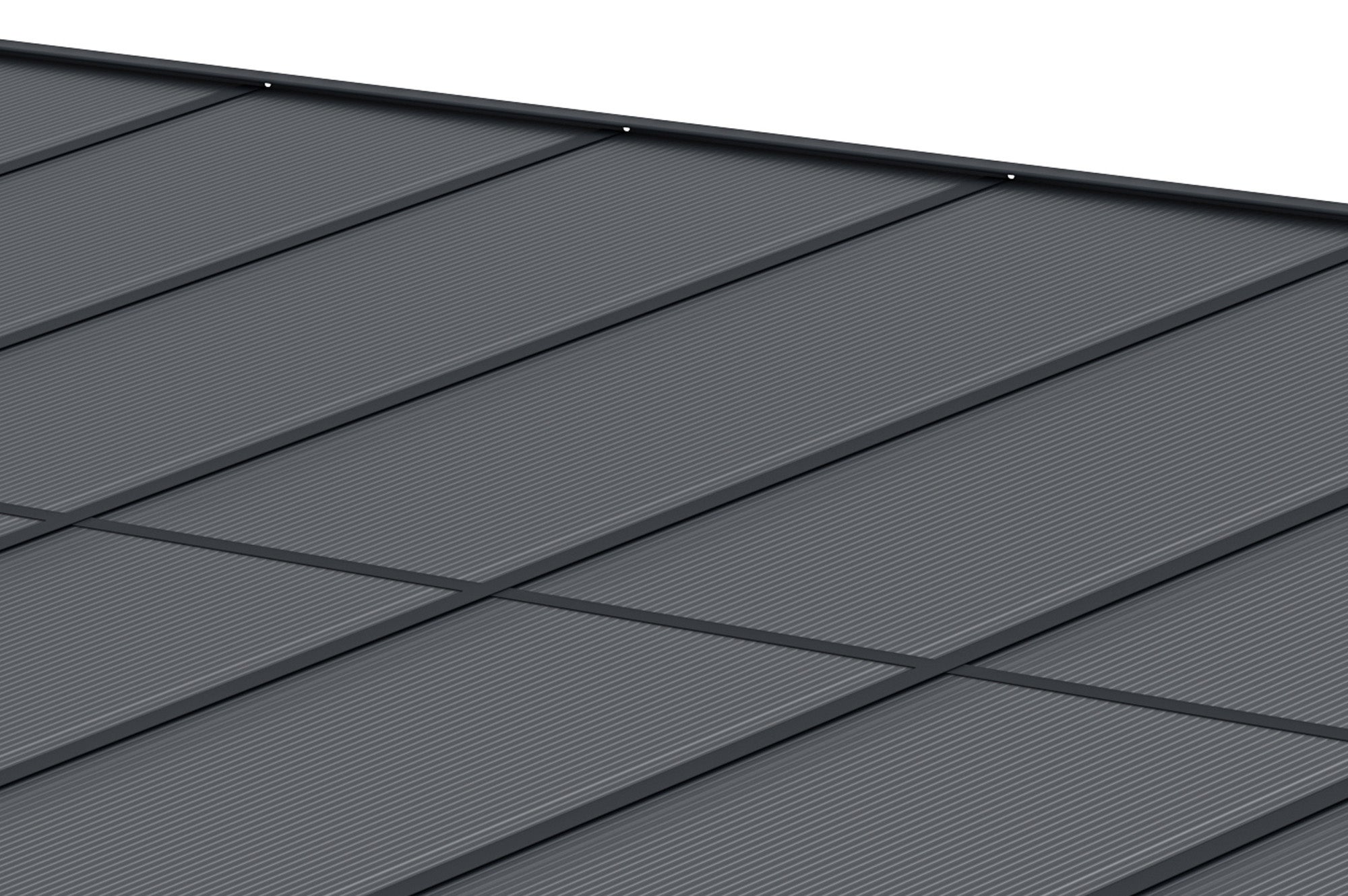 Pergola/Cochera adosada KLEO 5.5m x 3m aluminio Gris - 6