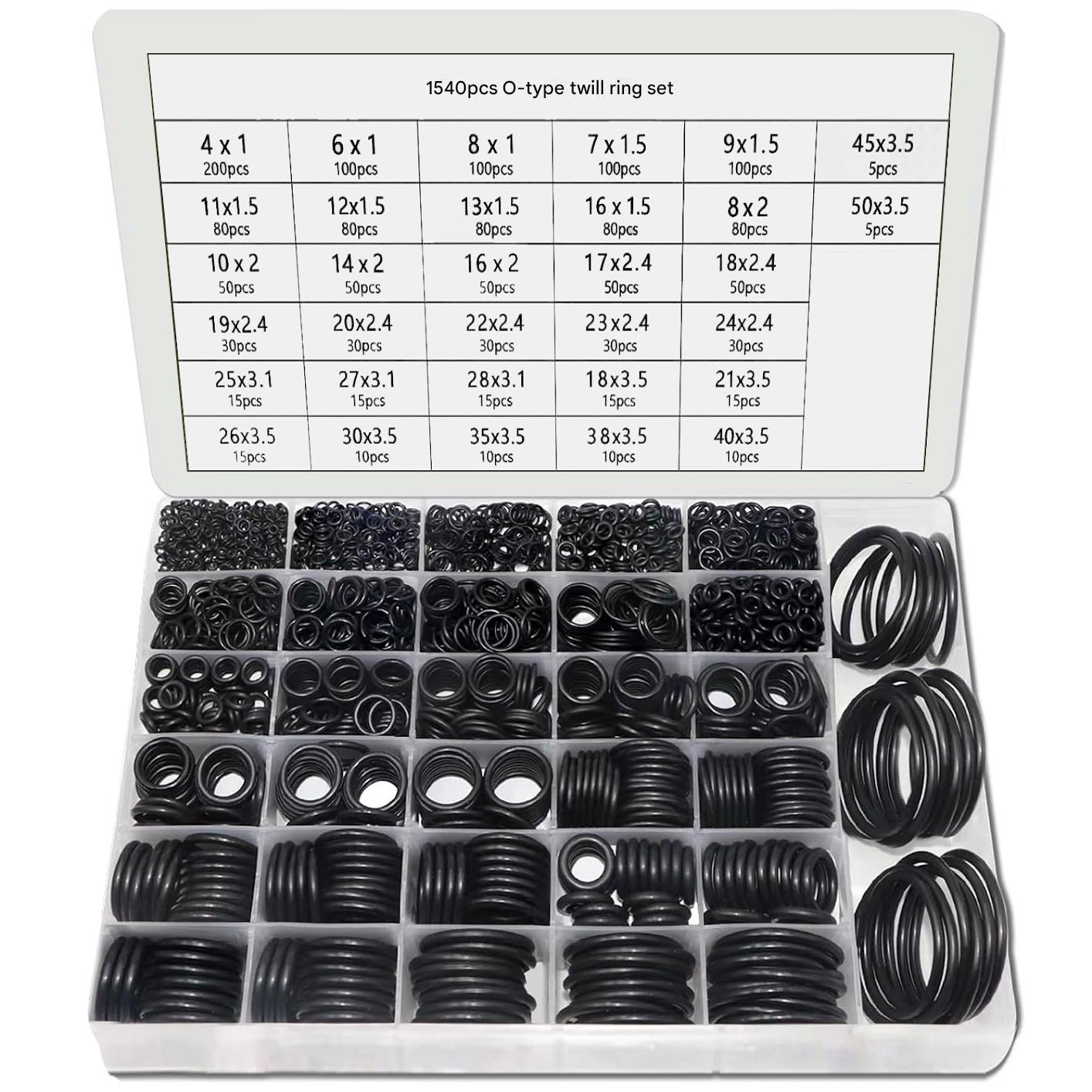 sourcing map Joints toriques en caoutchouc nitrile 60 mm OD 57 mm ID 1,5 mm de largeur, joint d'étanchéité métrique, lot de 10