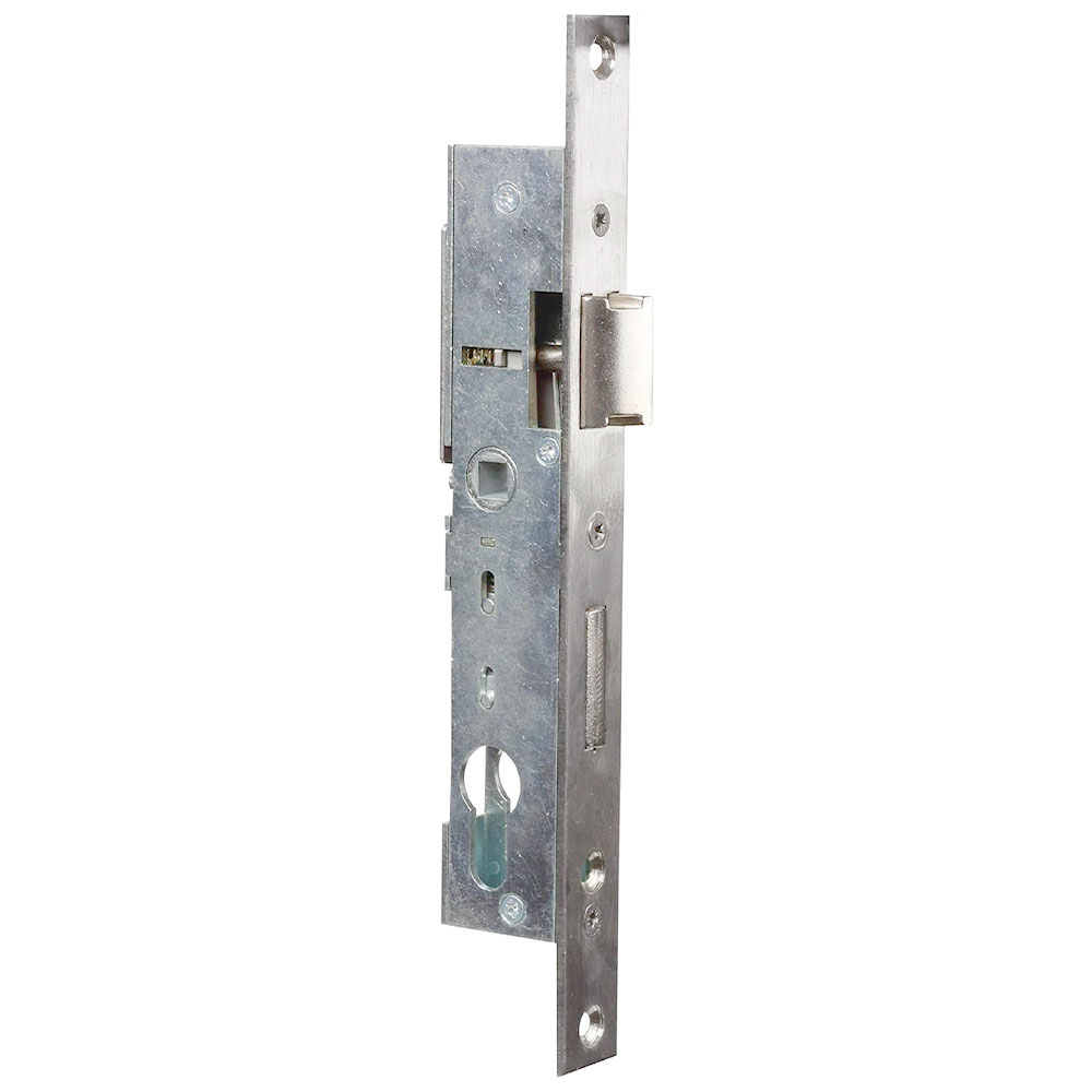 Serrure à encastrer de porte et menuiserie metalique a cylindre Axe 21 mm Reversible Bricard - 2