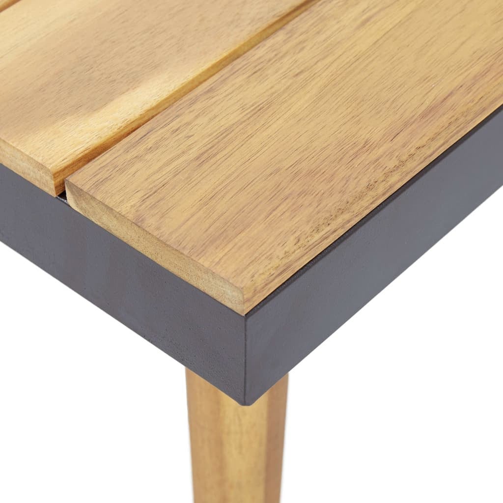 Salon de jardin 5 pcs et coussins Bois d'acacia solide Marron 2 - 6