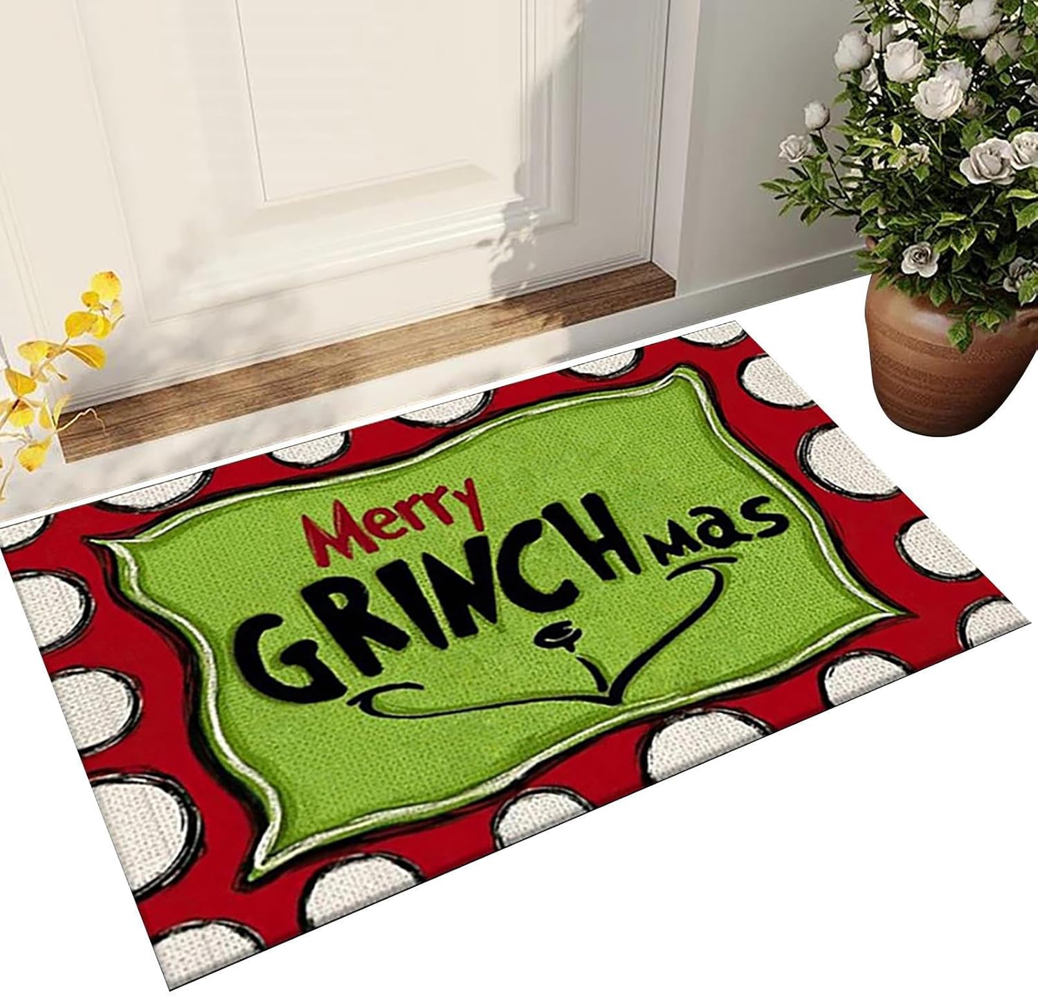 Lot De 2 Paillassons De Noël - Tapis Porte Et Cuisine Casse-Noisette 40x60 + 40x120 Cm