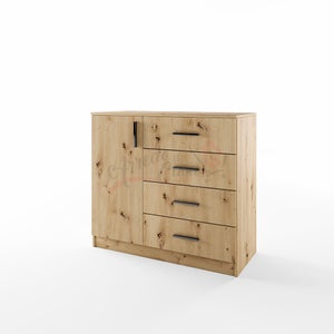 VidaXL Comodini In Legno Multistrato 2 Pezzi – Rovere Artigianale, 40x36x65 Cm, 3 Cassetti, Design Classico - 3