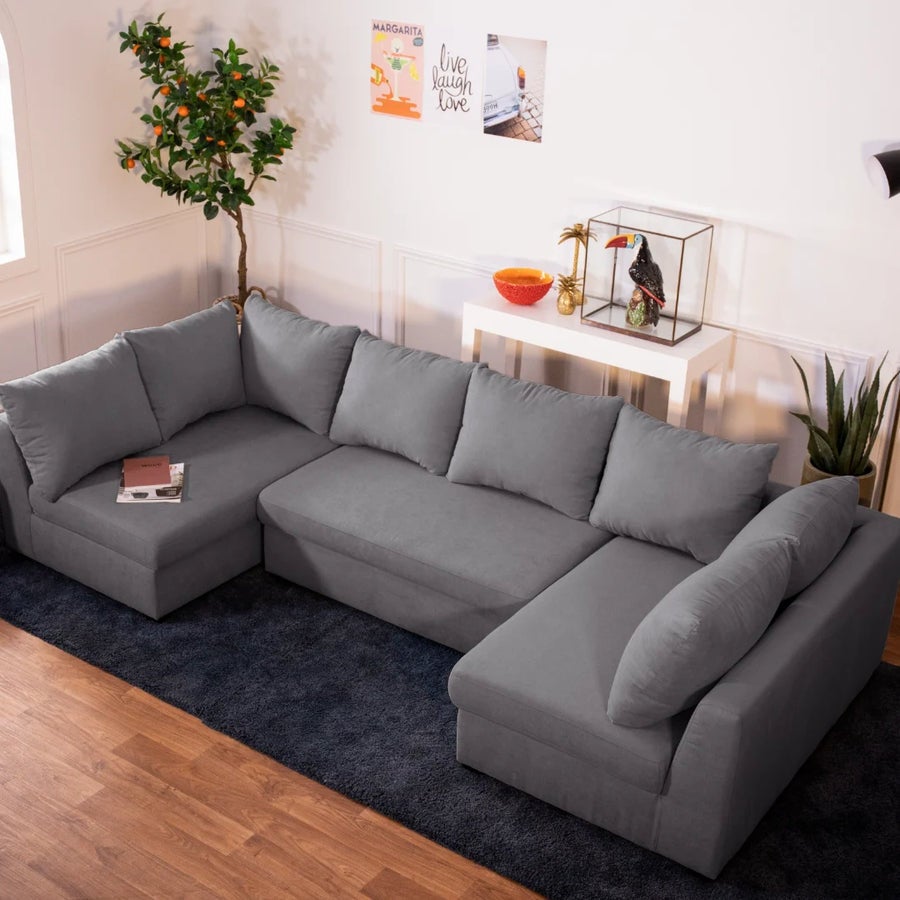 Sofa Divani Con Gambe Alte BUDWING Gael Divano Angolare Modulabile