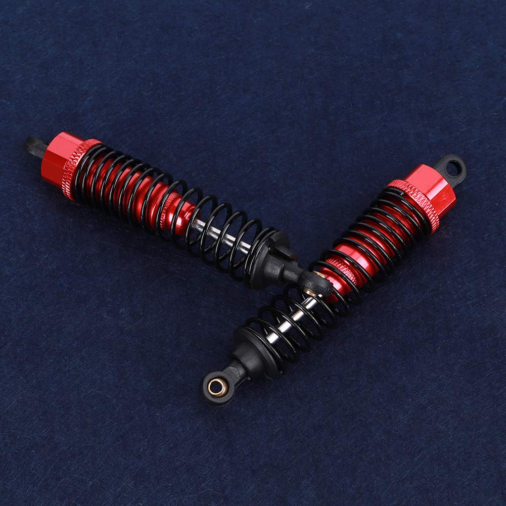 Ammortizzatore in metallo resistente all'usura e facile da installare per accessori per modelli di auto RC rosso (85 mm) - 3