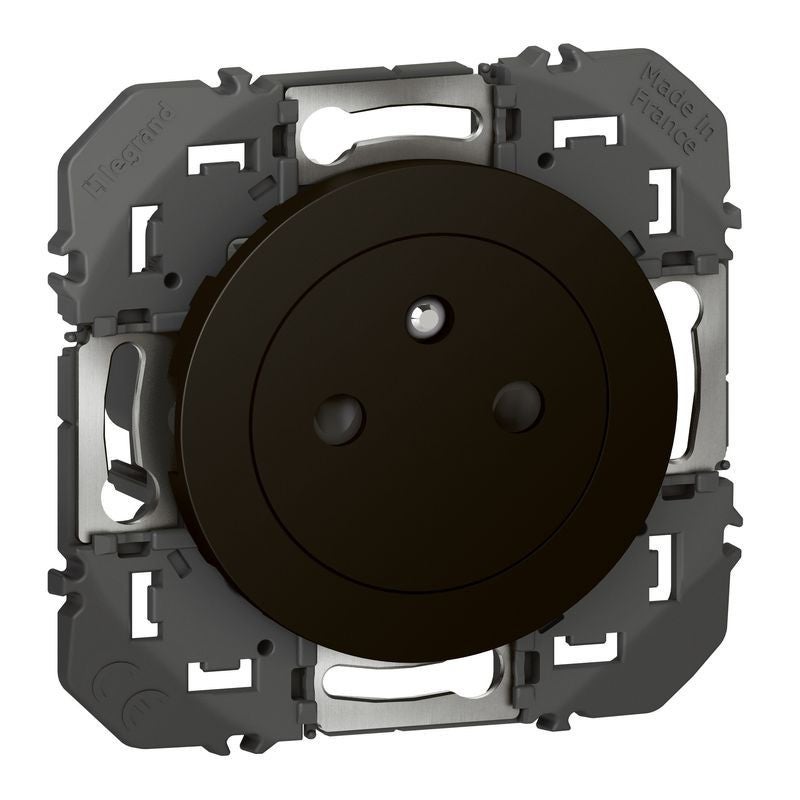 Prise de courant Dooxie Legrand - 2P+T - 16A - Affleurante - Noir mat - 3